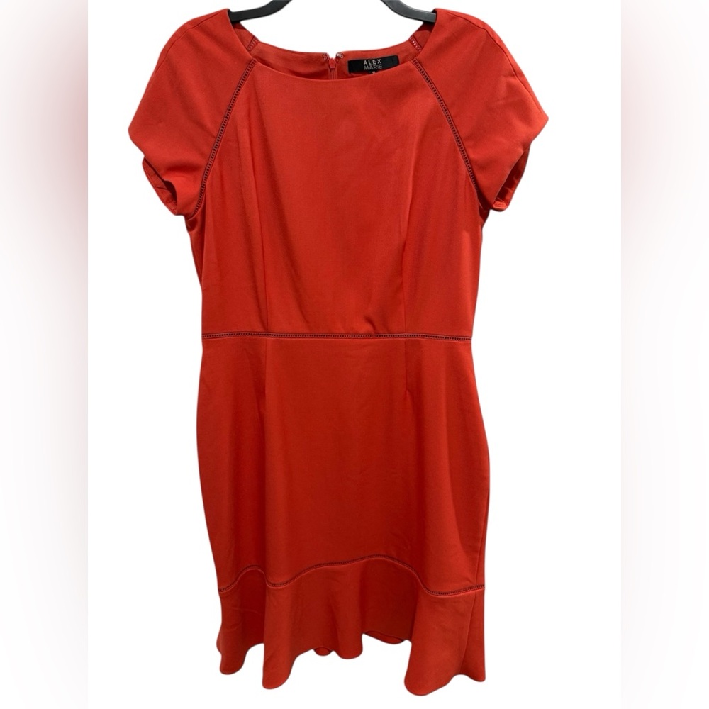 Alex Marie Vibrant Orange Dress